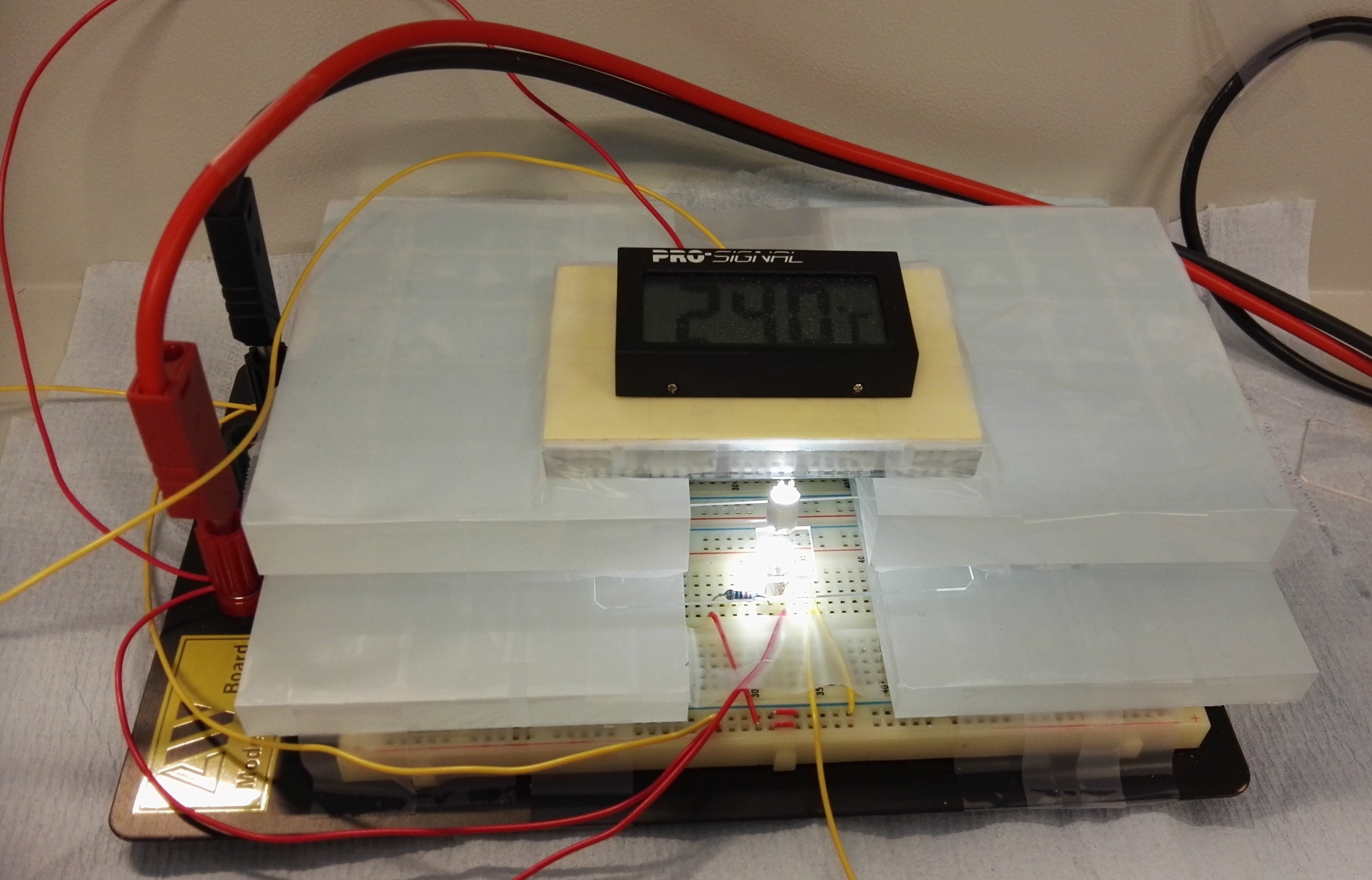 Electrical Setup of photoresistor